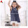 Navy blue high quality shoulder stripes comfortable boutiques children dress